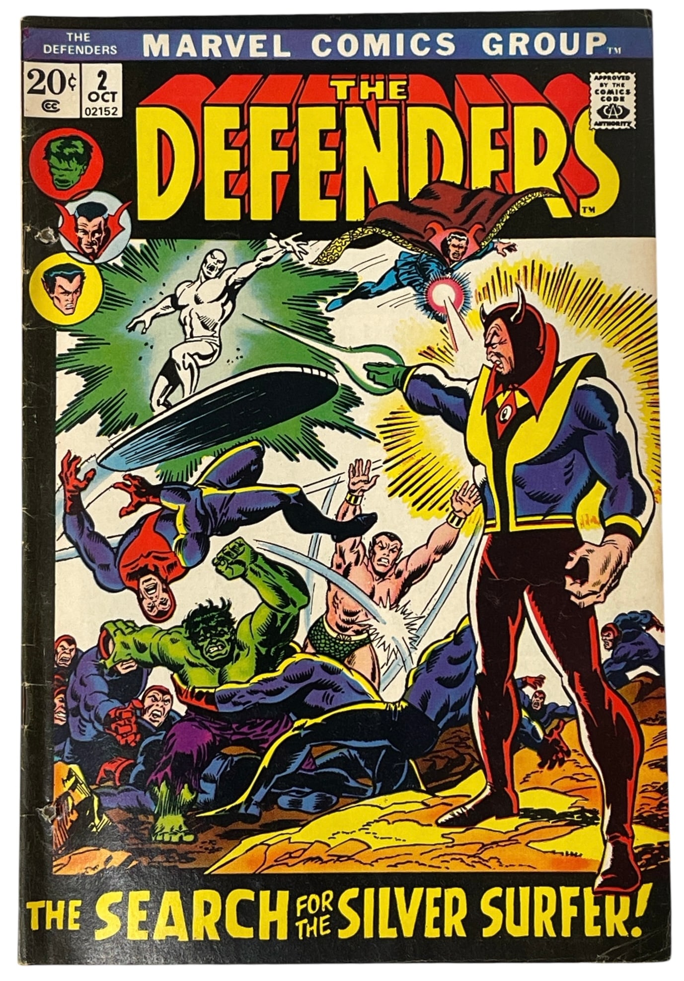 Vintage Marvel Comic Book | The Defenders | No. 2 | Oct (1 of 3)