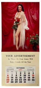 Erotic Adult 1957 Calendar | October Page