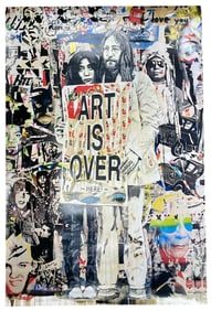 Mr. Brainwash | John Lennon and Yoko Ono | Art is Over | Poster