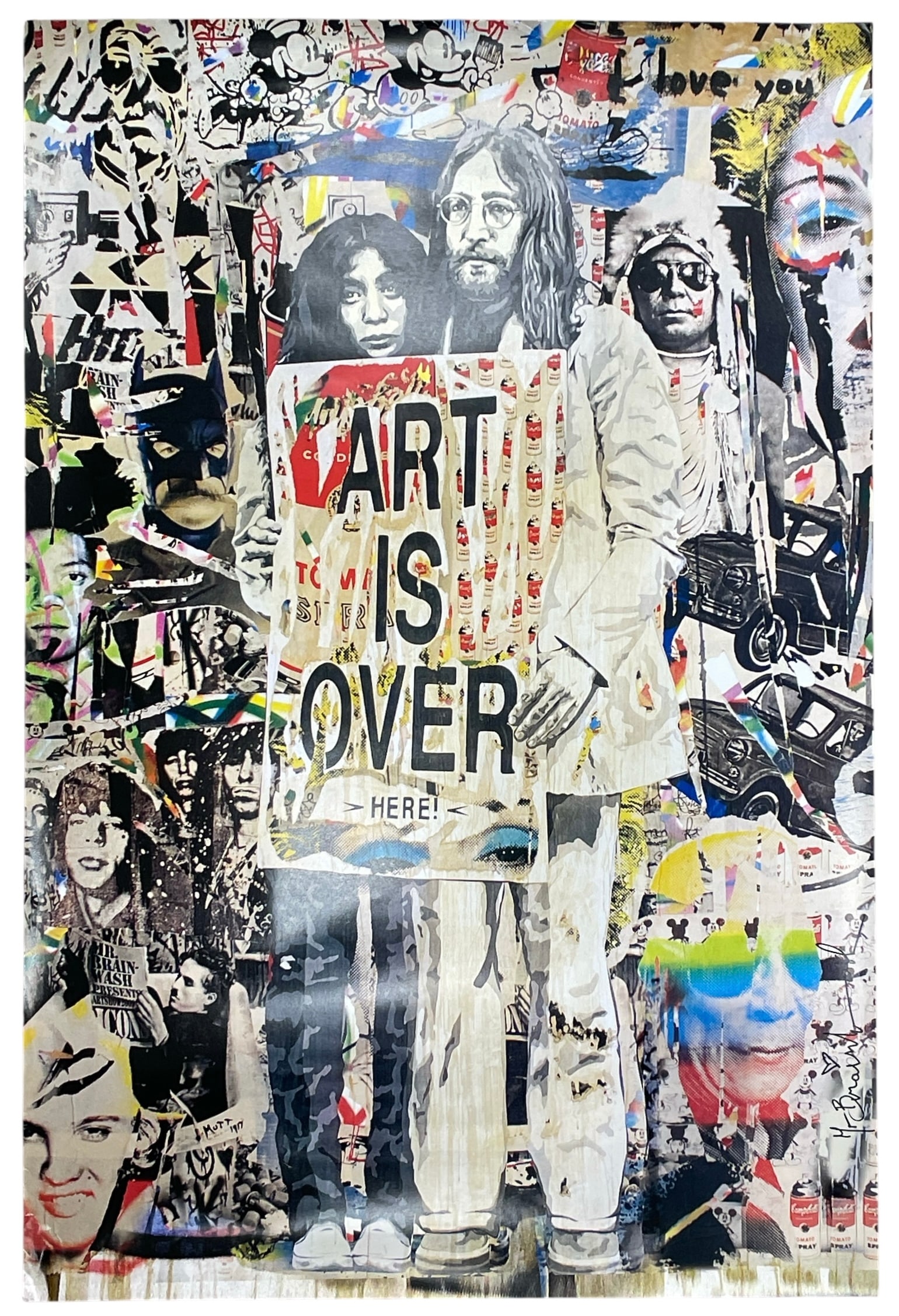 Mr. Brainwash | John Lennon and Yoko Ono | Art is Over | Poster: Mr. Brainwash | John Lennon and Yoko Ono | Art is Over | Poster