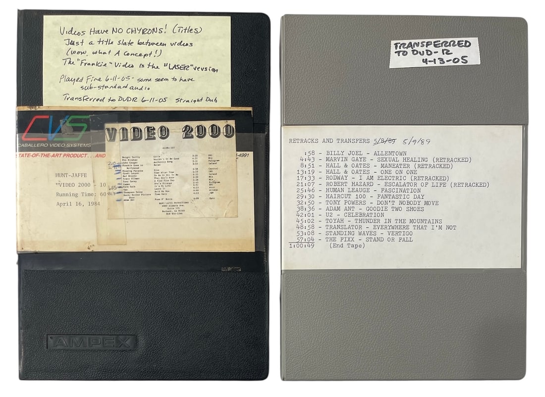 Music Compilation Reel | Original Content on Professional 3/4 Beta | Video Tape (1 of 3)