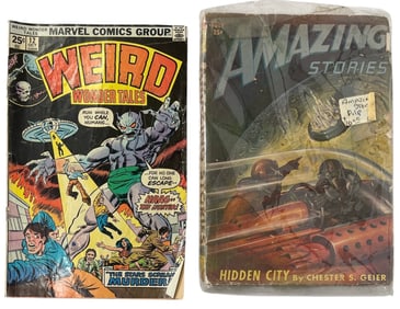 Marvels Weird Wonder Tales Comic Book and Amazing Stories