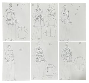 Luxury Fashion Brands | Original Designer Sketch | One of a Kind Artwork