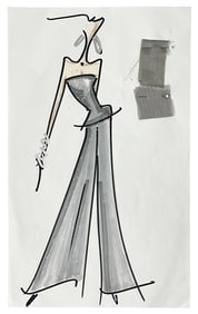 Luxury Fashion Brands | Original Designer Sketch | One of a Kind Artwork