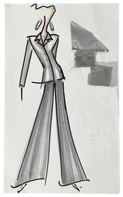 Luxury Fashion Brands | Original Designer Sketch | One of a Kind Artwork