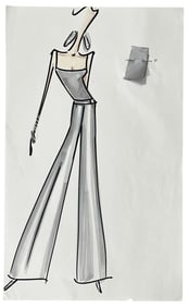 Luxury Fashion Brands | Original Designer Sketch | One of a Kind Artwork