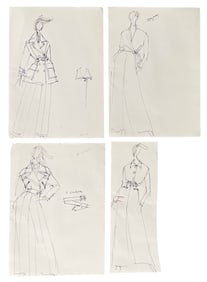 Luxury Fashion Brands | Original Designer Sketch | One of a Kind Artwork
