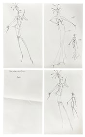 Luxury Fashion Brands | Original Designer Sketch | One of a Kind Artwork