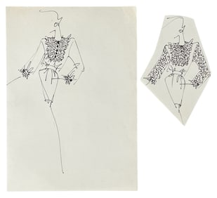 Luxury Fashion Brands | Original Designer Sketch | One of a Kind Artwork