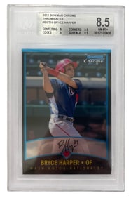 2011 Bowman Chrome | Throwbacks | Bryce Harper | Graded 8.5