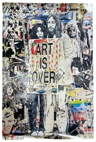 Mr. Brainwash | John Lennon and Yoko Ono | Art is Over | Poster