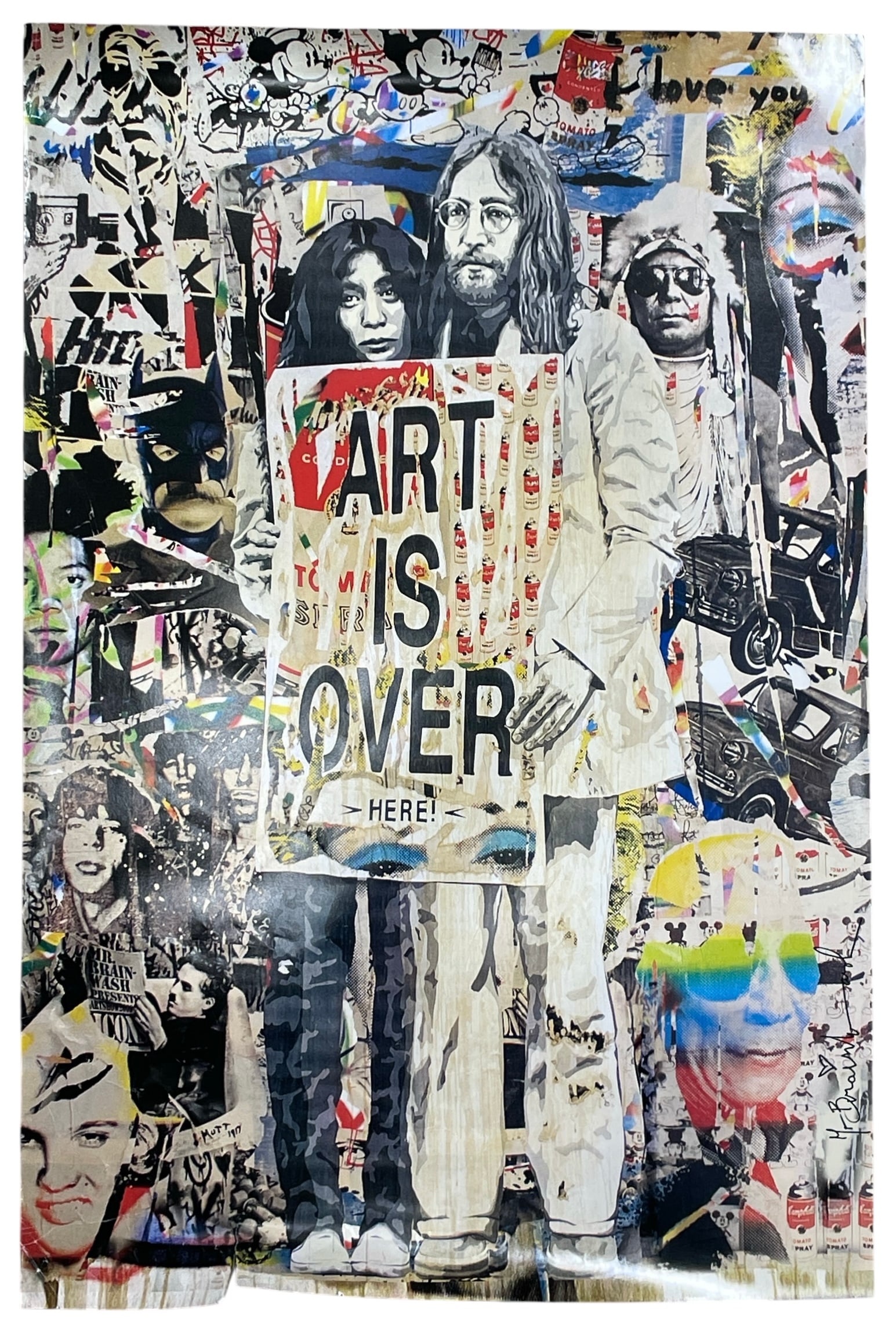 Mr. Brainwash | John Lennon and Yoko Ono | Art is Over | Poster (1 of 2)