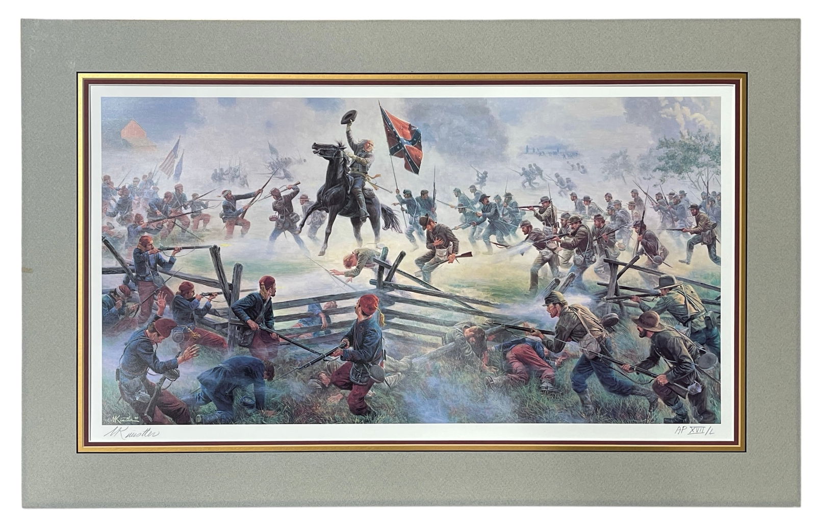 The Grandest Charge Ever Seen by Mort Kunstler (1 of 5)