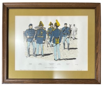 Framed Fifth US Cavalry | Plate No. 253