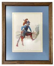 Framed Samuel de Champlain Illustration
