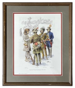 Framed Tennessee Troops New Orleans | Plate No. 718