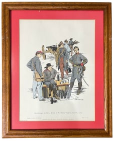 Framed Rockbridge Artillery Army of Northern | Plate No. 223