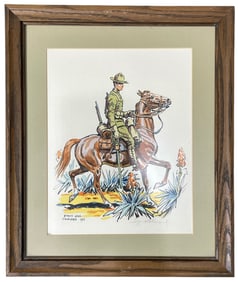 Signed Etats Unis Cavalerie 1915 | Illustration