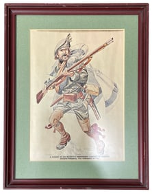 Framed A Range of his Majestys Independent Company of Rogers Rangers | Illustration