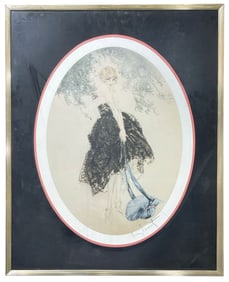 Framed Louis Icart | le Panier De Pommes