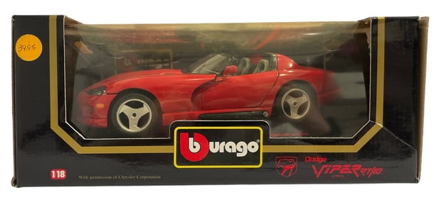 1992 BUrago | Dodge Viper RT|10 Collectible Toy Car