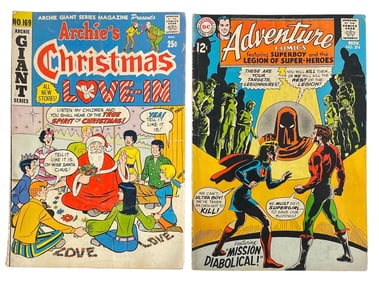 DCs and Archies Comic Book Collection | Christmas Love In and Adventure Comics