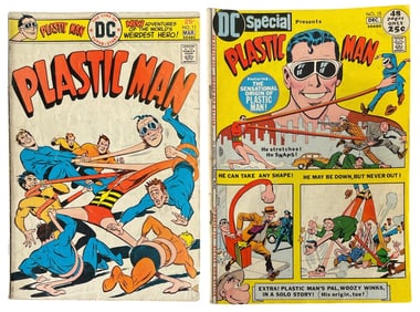 DCs Vintage Comic Book | Plastic Man | No. 11 and 15