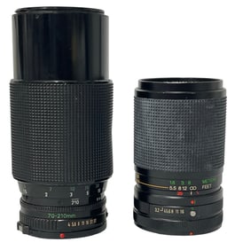 Canon and Vivitar Lens Collection