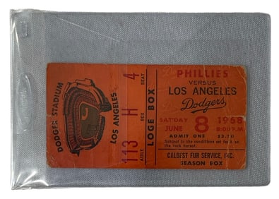 Vintage Dodger Stadium | Game Ticket