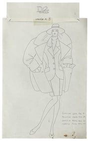 Christian Dior | Original Designer Sketch | One of a Kind Artwork