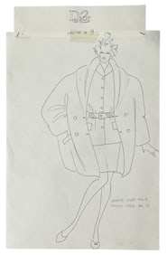 Christian Dior | Original Designer Sketch | One of a Kind Artwork
