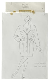 Christian Dior | Original Designer Sketch | One of a Kind Artwork