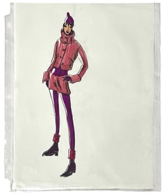 Luxury Fashion Brands | Original Designer Sketch | One of a Kind Artwork