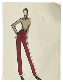 Luxury Fashion Brands | Original Designer Sketch | One of a Kind Artwork