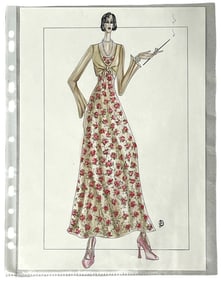 Luxury Fashion Brands | Original Designer Sketch | One of a Kind Artwork