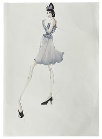 Luxury Fashion Brands | Original Designer Sketch | One of a Kind Artwork