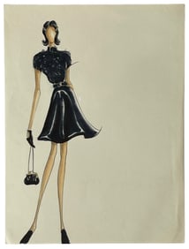 Luxury Fashion Brands | Original Designer Sketch | One of a Kind Artwork