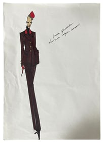 Luxury Fashion Brands | Original Designer Sketch | One of a Kind Artwork