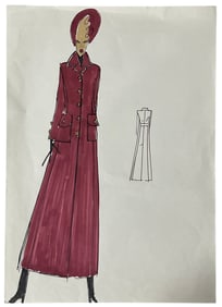 Luxury Fashion Brands | Original Designer Sketch | One of a Kind Artwork