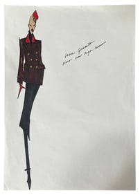 Luxury Fashion Brands | Original Designer Sketch | One of a Kind Artwork