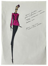 Luxury Fashion Brands | Original Designer Sketch | One of a Kind Artwork