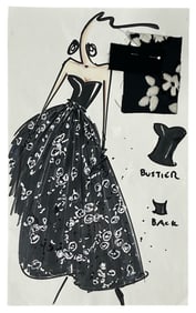 Luxury Fashion Brands | Original Designer Sketch | One of a Kind Artwork