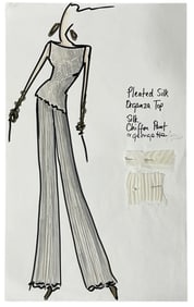 Luxury Fashion Brands | Original Designer Sketch | One of a Kind Artwork