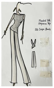 Luxury Fashion Brands | Original Designer Sketch | One of a Kind Artwork