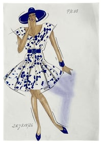 Christian Dior | Original Designer Sketch | One of a Kind Artwork