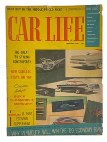 1959 Car Life Magazine | February