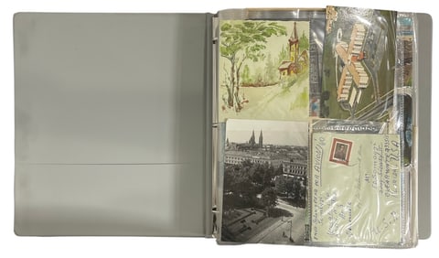 Vintage Postcard Photo Document Collection