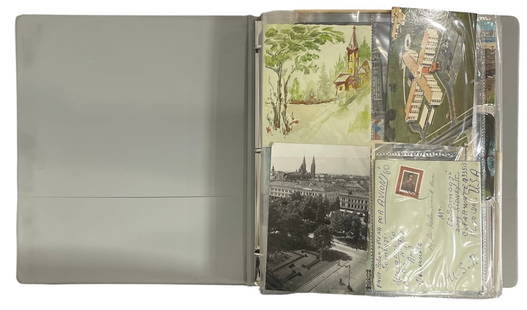 Vintage Postcard Photo Document Collection: Vintage Postcard Photo Document Collection
