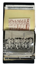 Vintage Photo Album With Documents and Certificates