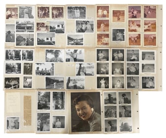 Vintage Photo Album Pages with Photos